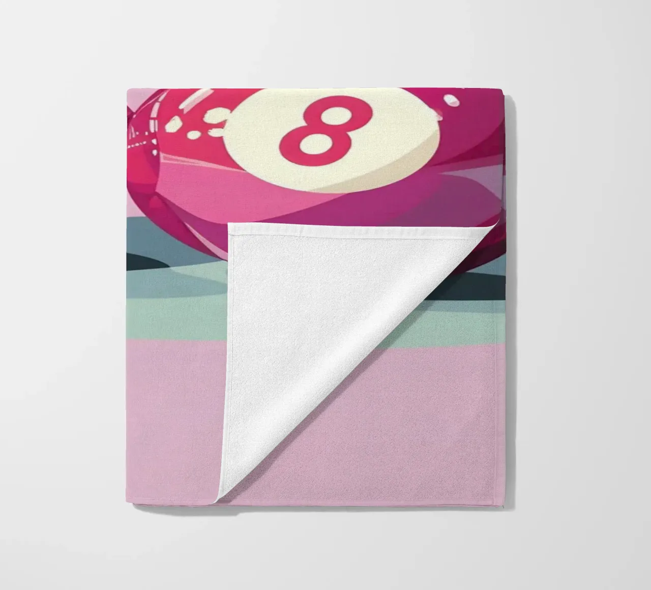 Biliardo Retro Pop Art Cherry - Rosa e viola telo mare da homdeco