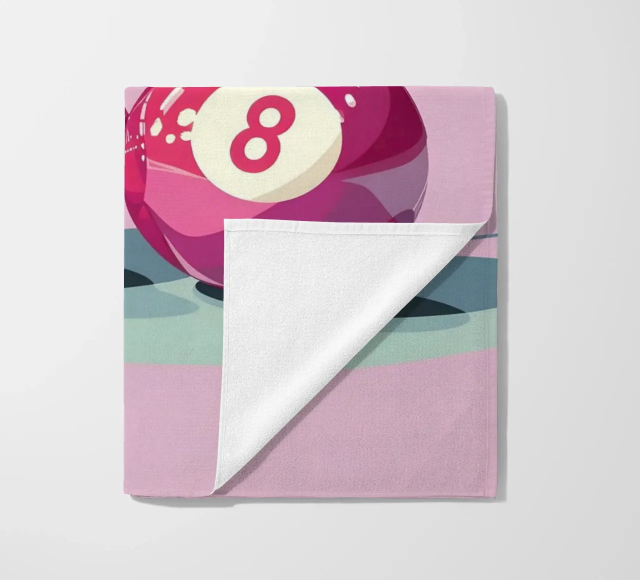 Biliardo Retro Pop Art Cherry - Rosa e viola telo mare da homdeco