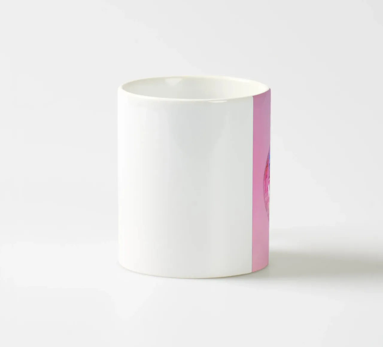 Palla da discoteca retrò - Bagliore graduale rosa e blu tazza in ceramica da homdeco