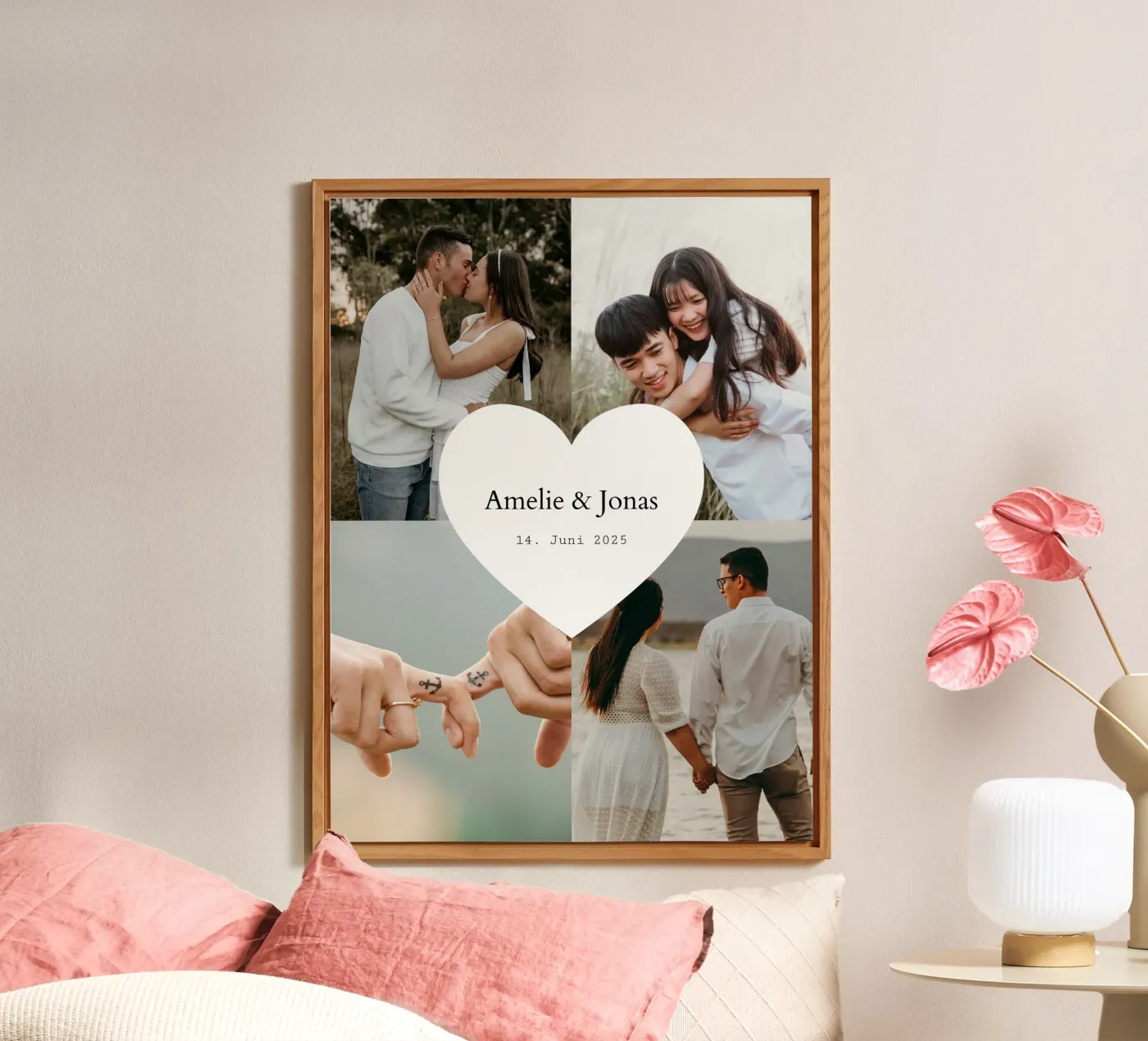 Simple Love alluminio dibond da Kartenliebe