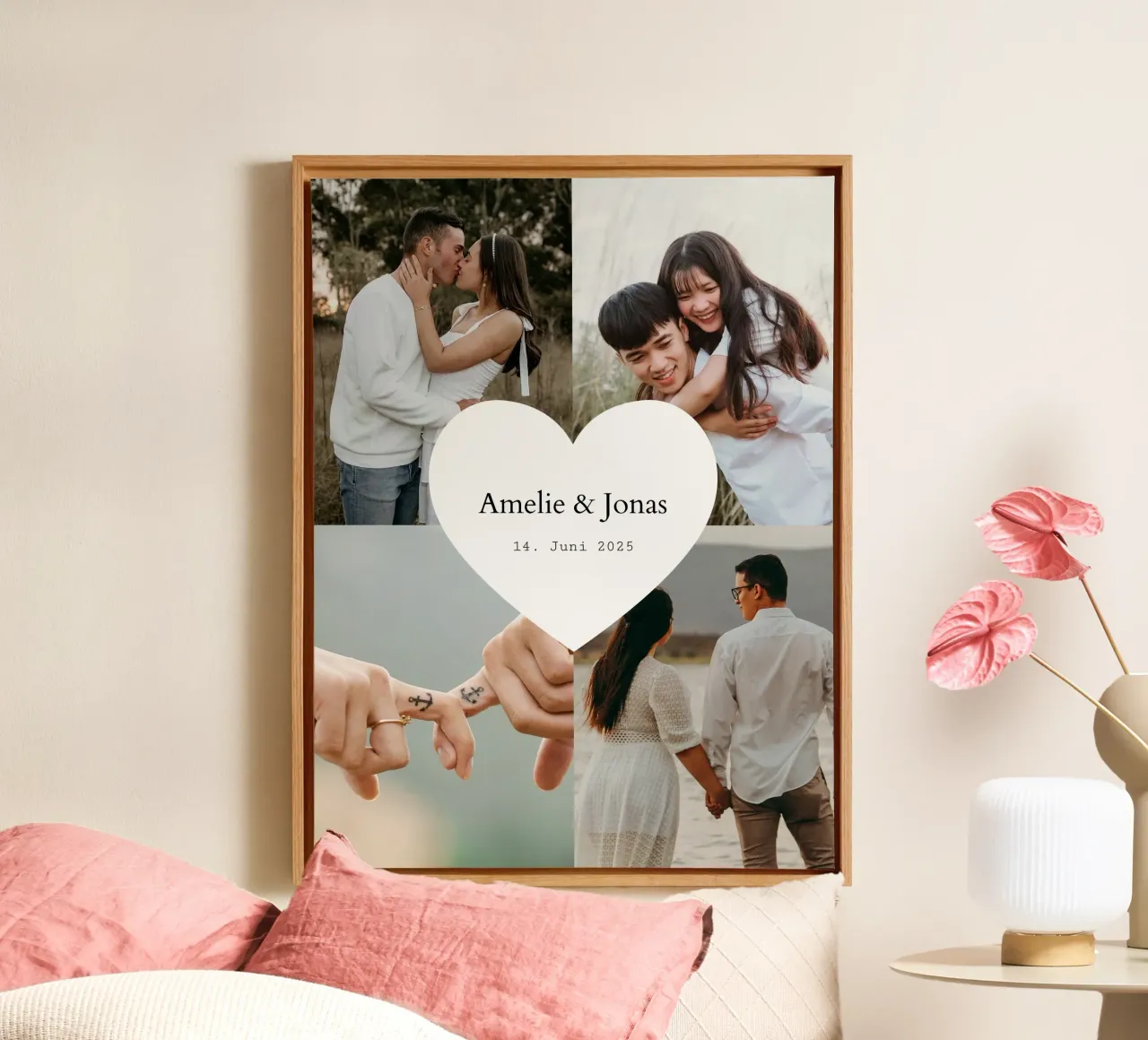 Simple Love canvas by Kartenliebe