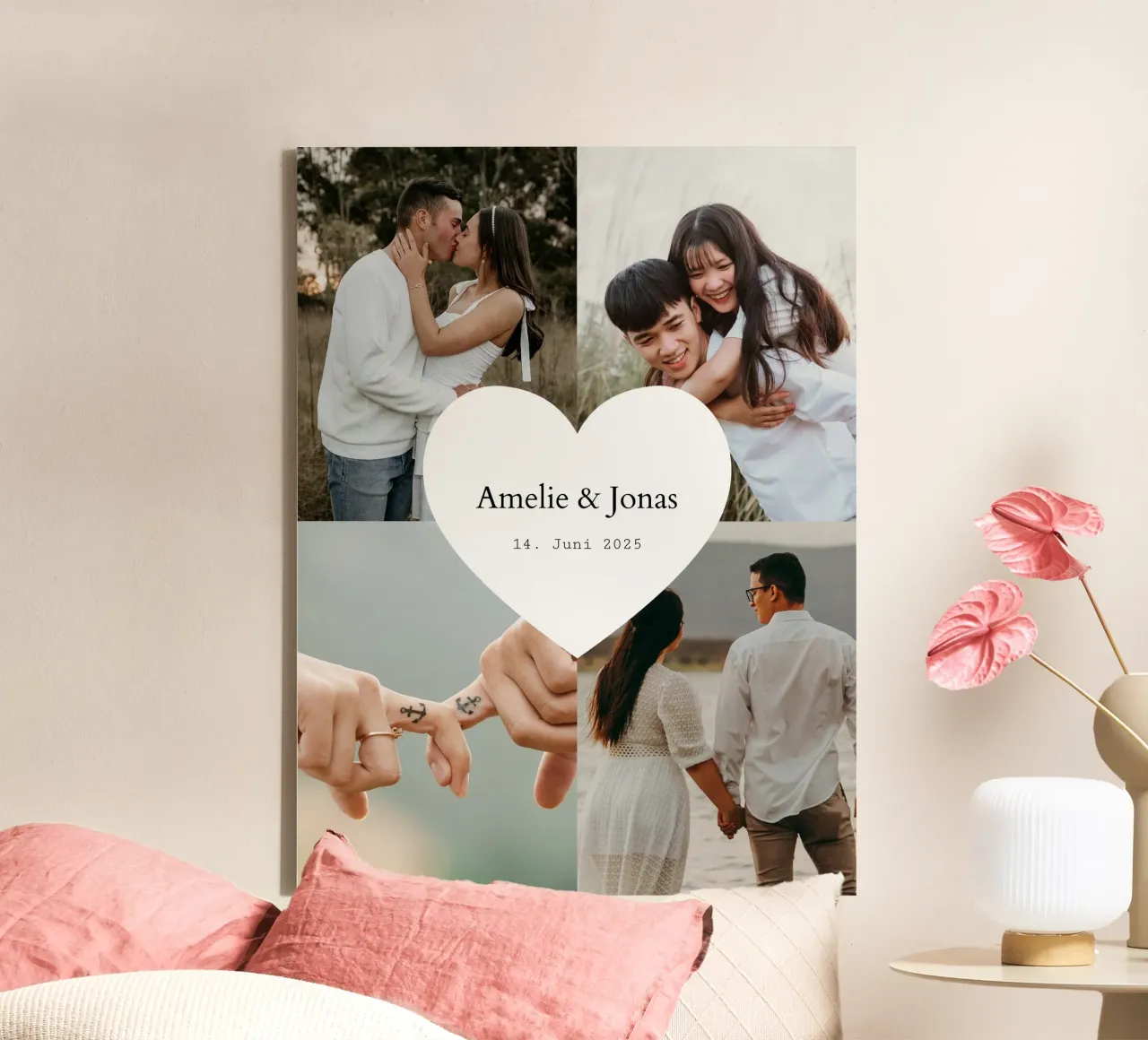 Simple Love canvas by Kartenliebe