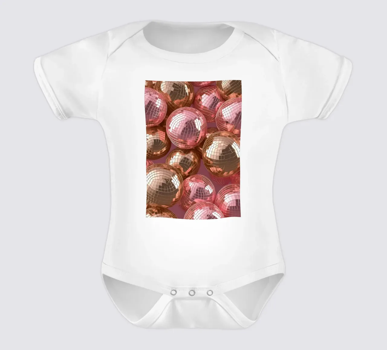 Disco Ball Cluster Oro Rosa - Glamorous Party Art body de bebé de homdeco