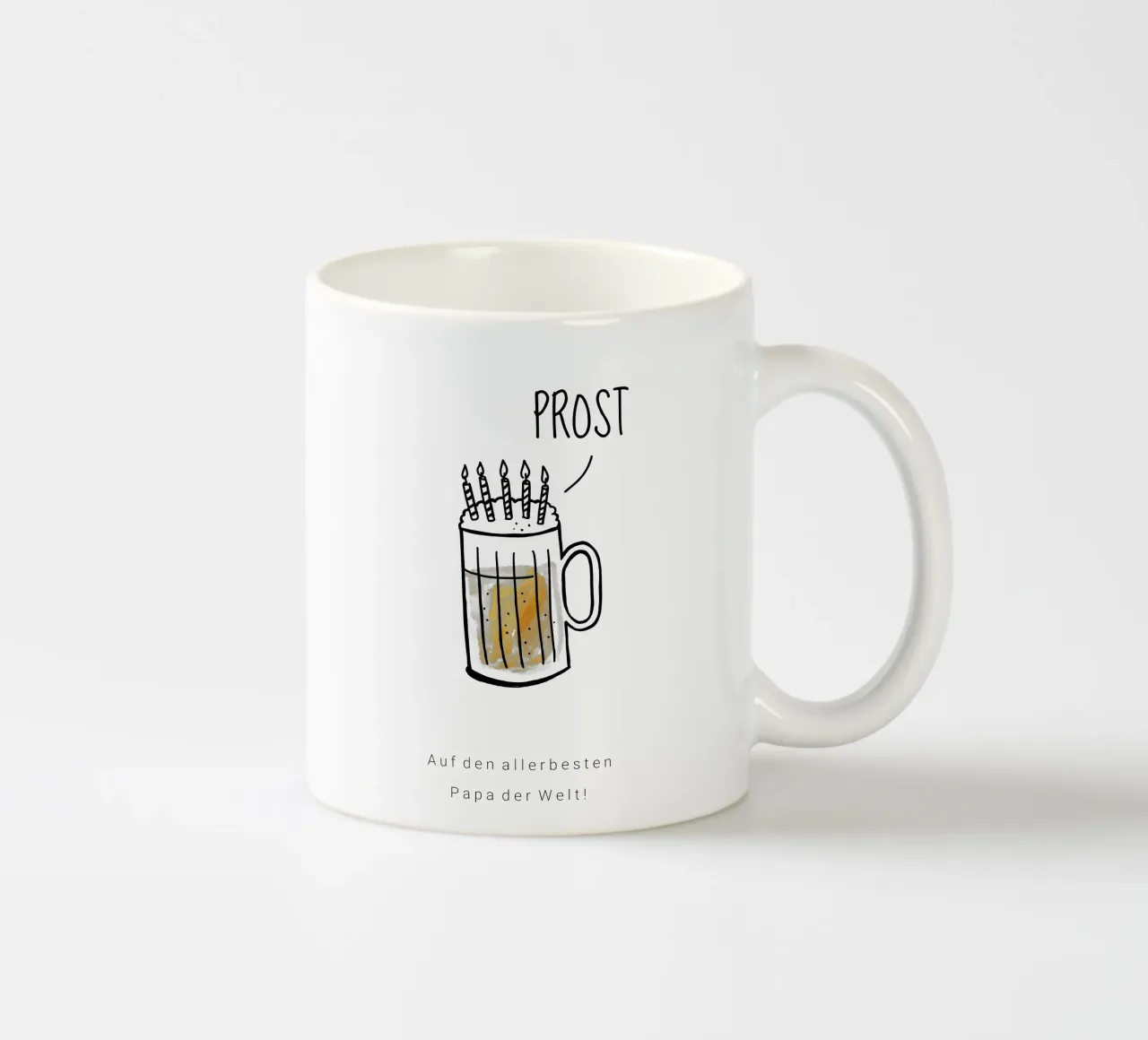 Prost ceramic mug by Kartenliebe