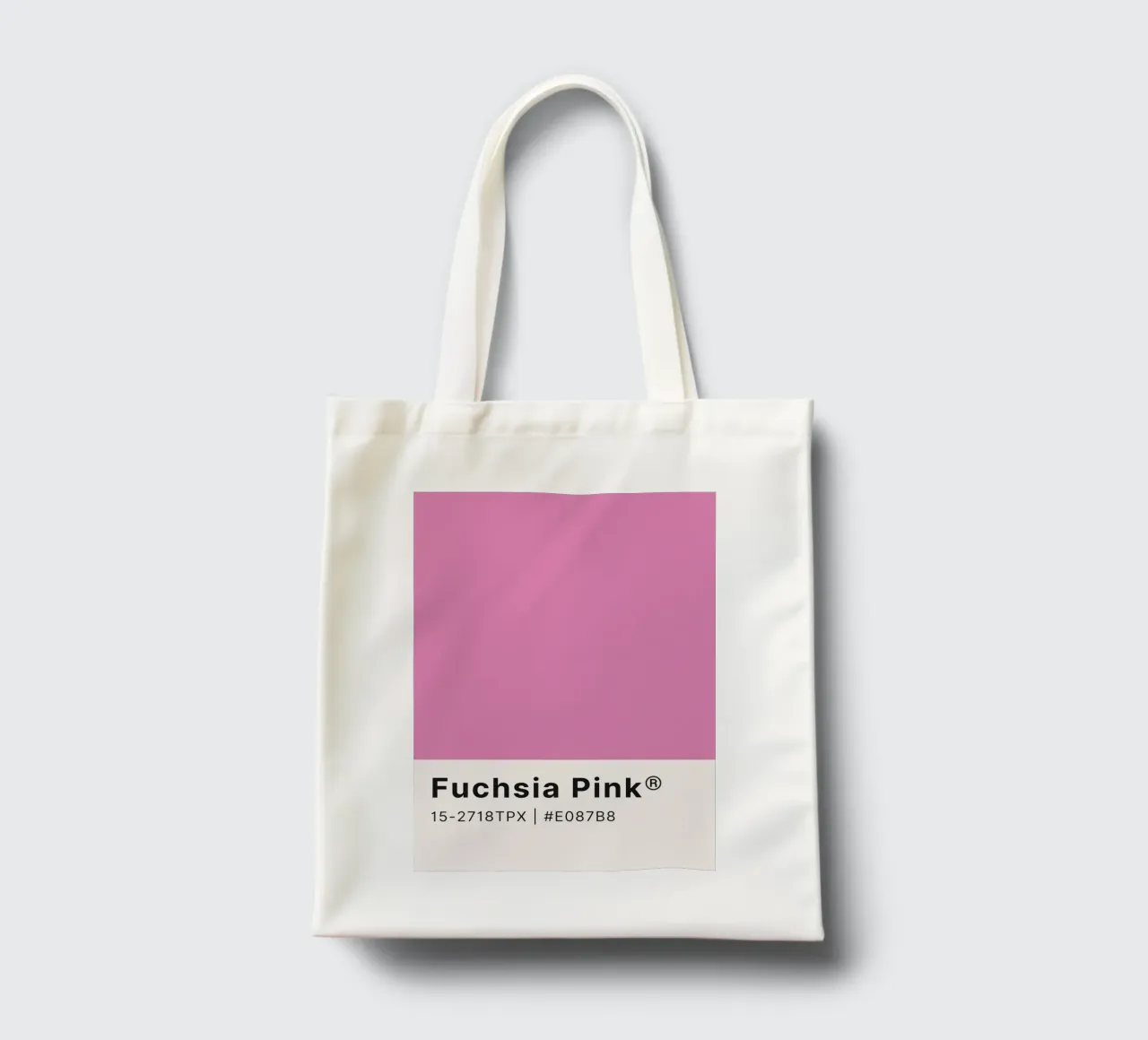 Fuchsia Pink Pantone Color Block - Modern Aesthetic tote bag by homdeco