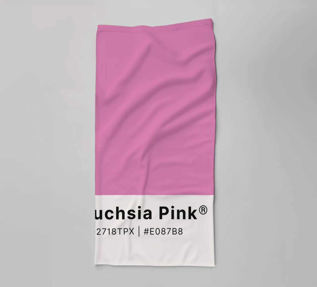 Fuchsia Pink Pantone Color Block - Modern Aesthetic towel by homdeco