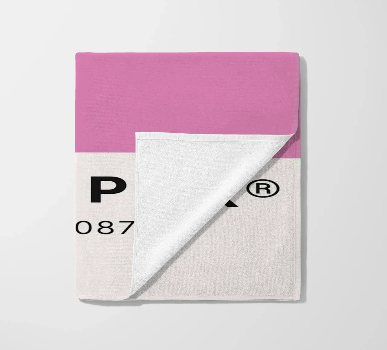 Fuchsia Pink Pantone Color Block - Modern Aesthetic beach towel by homdeco