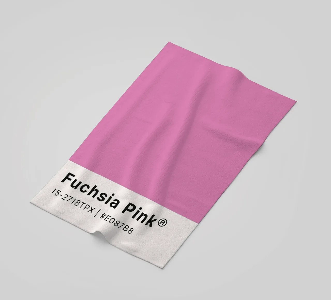 Fuchsia Pink Pantone Color Block - Modern Aesthetic beach towel by homdeco