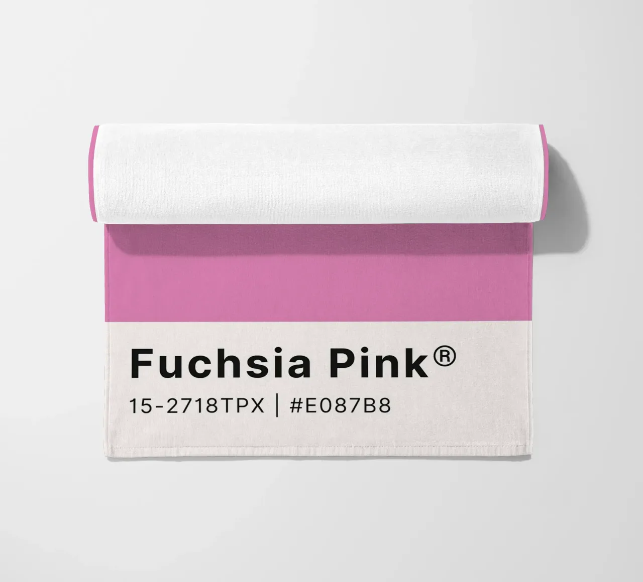Fuchsia Pink Pantone Color Block - Modern Aesthetic beach towel by homdeco