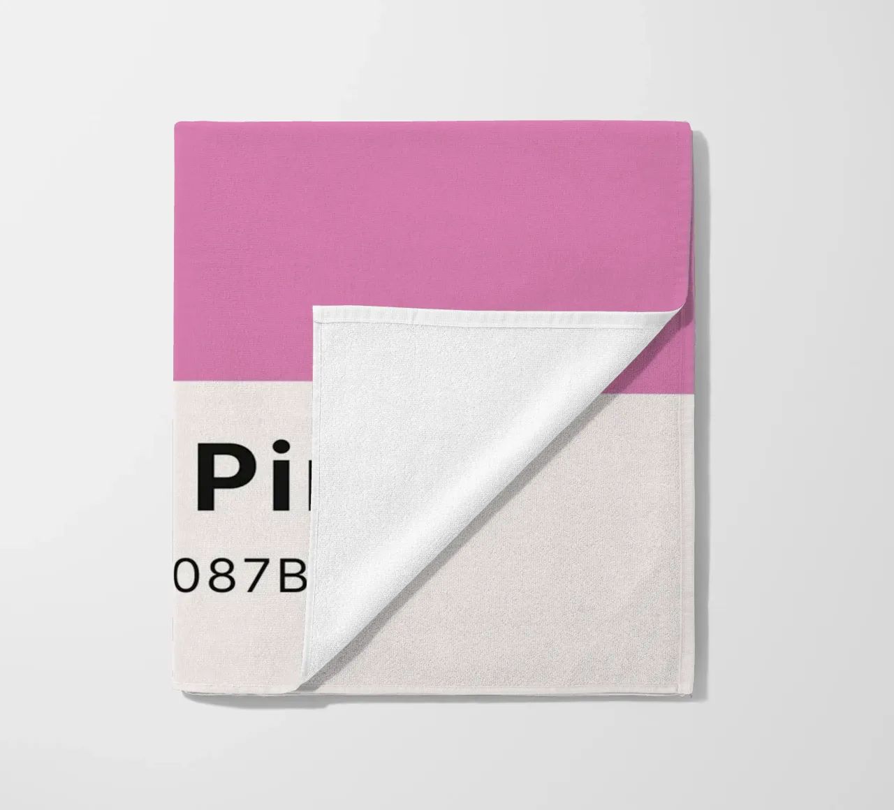 Fuchsia Pink Pantone Color Block - Modern Aesthetic beach towel by homdeco