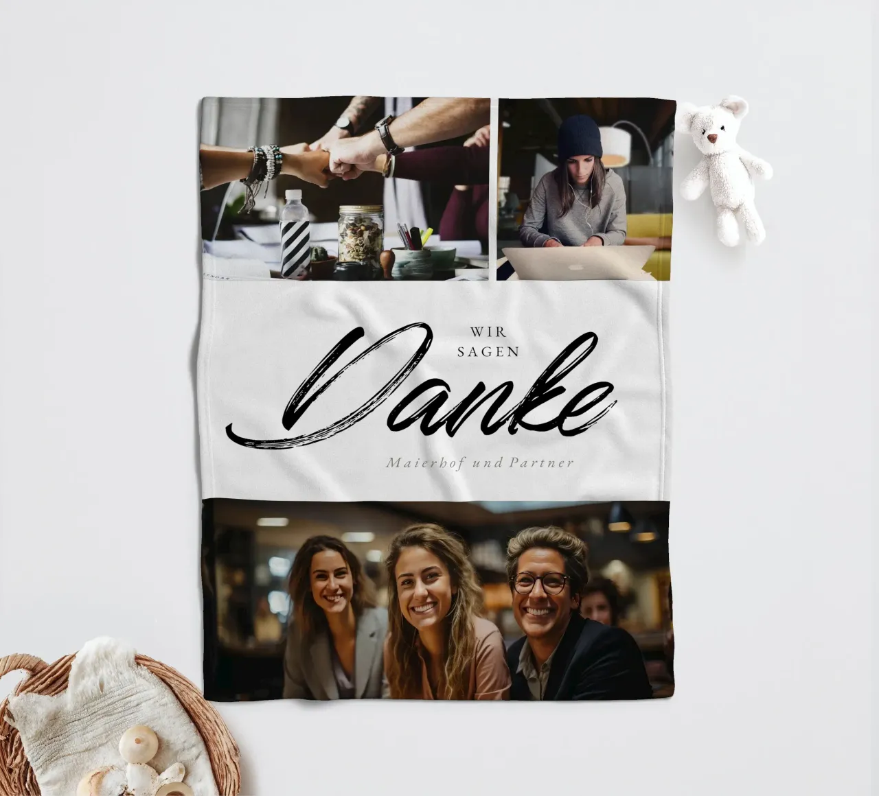 Easy fleecedeken van Kartenliebe