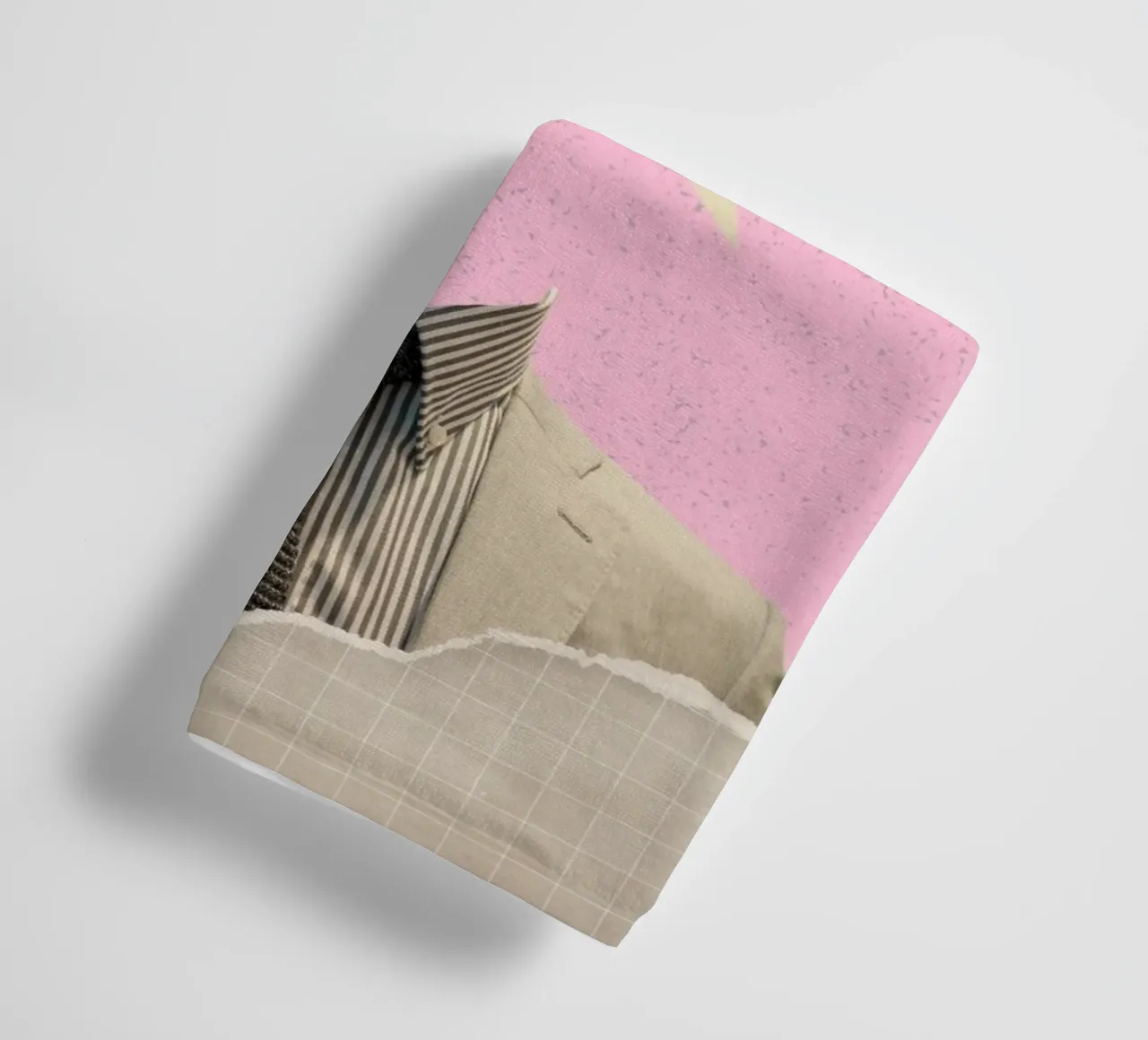 Keep It Simple - Collage abstrait de l'esprit serviette de bain de homdeco