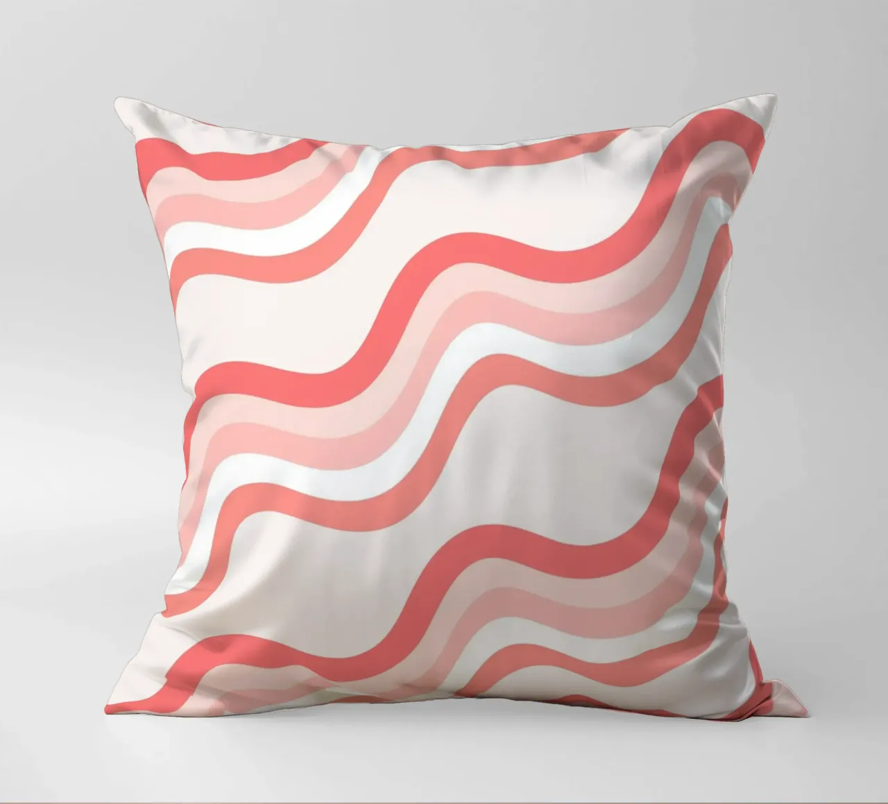 Strisce rosa ondulate - Pattern art retro groovy cuscino da homdeco