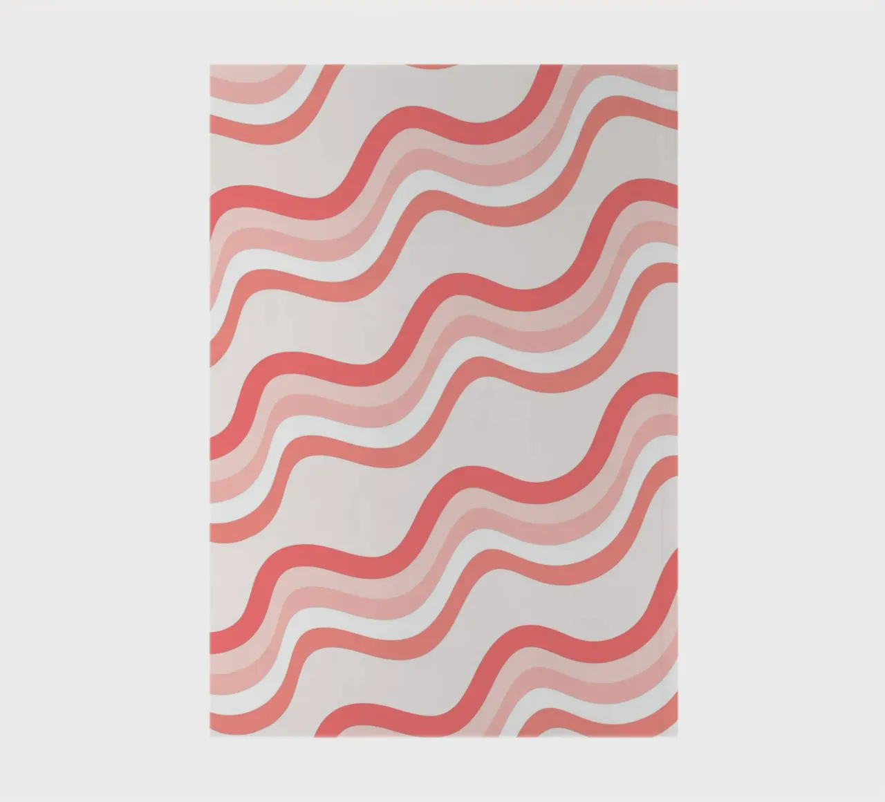 Strisce rosa ondulate - Pattern art retro groovy diario da homdeco