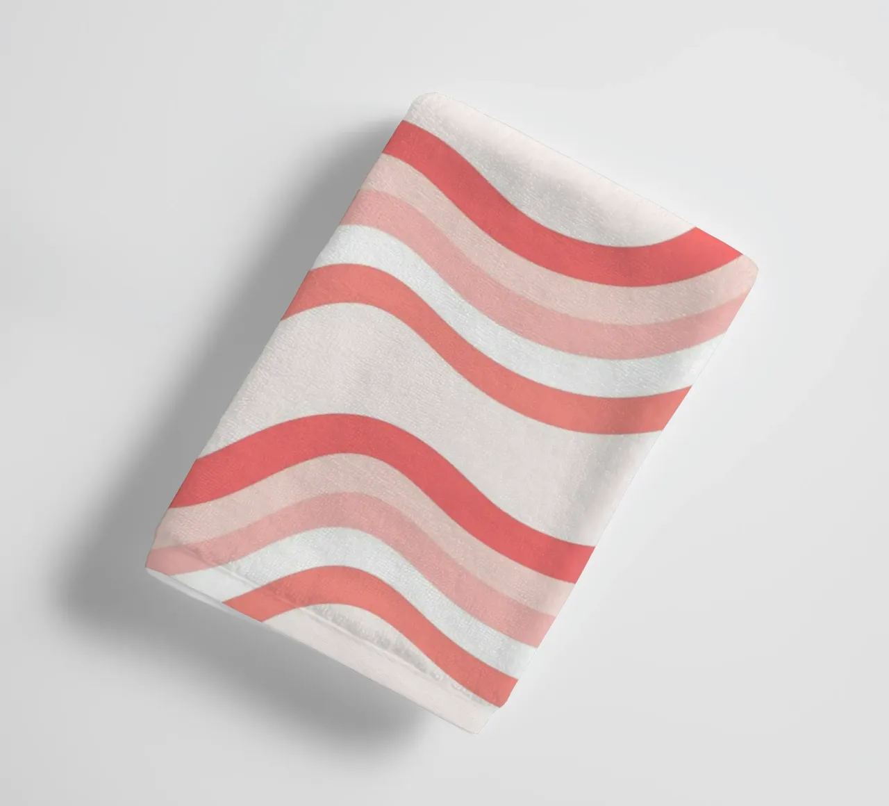Strisce rosa ondulate - Pattern art retro groovy asciugamano da bagno da homdeco
