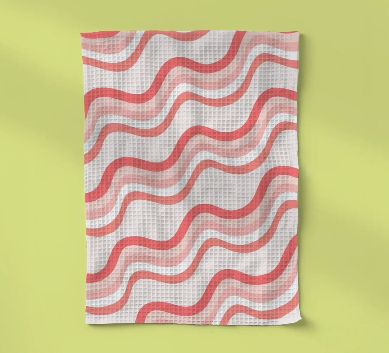 Strisce rosa ondulate - Pattern art retro groovy canovaccio da cucina da homdeco
