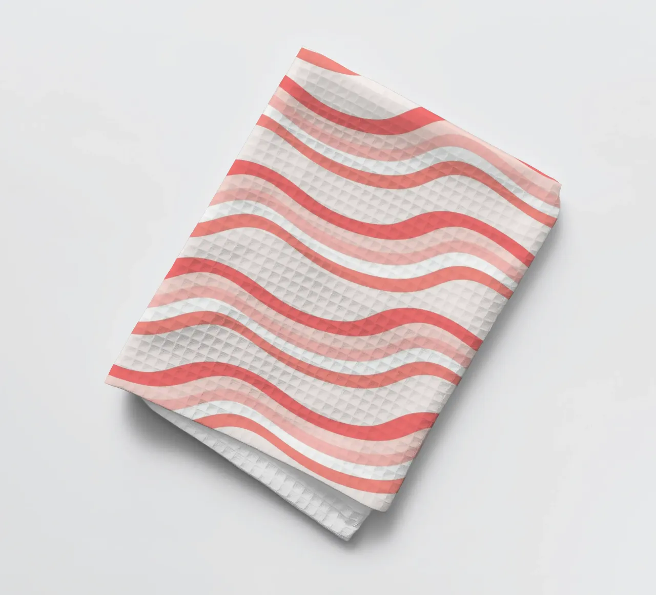Strisce rosa ondulate - Pattern art retro groovy canovaccio da cucina da homdeco