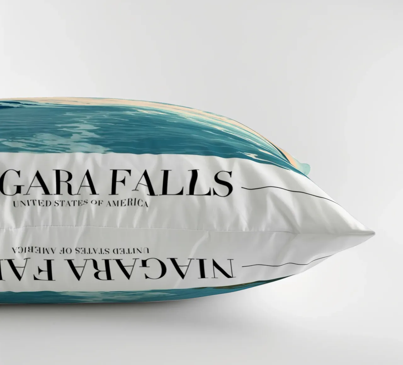 Niagara Falls Majestic View - USA Landmark Art decorative cushion by homdeco
