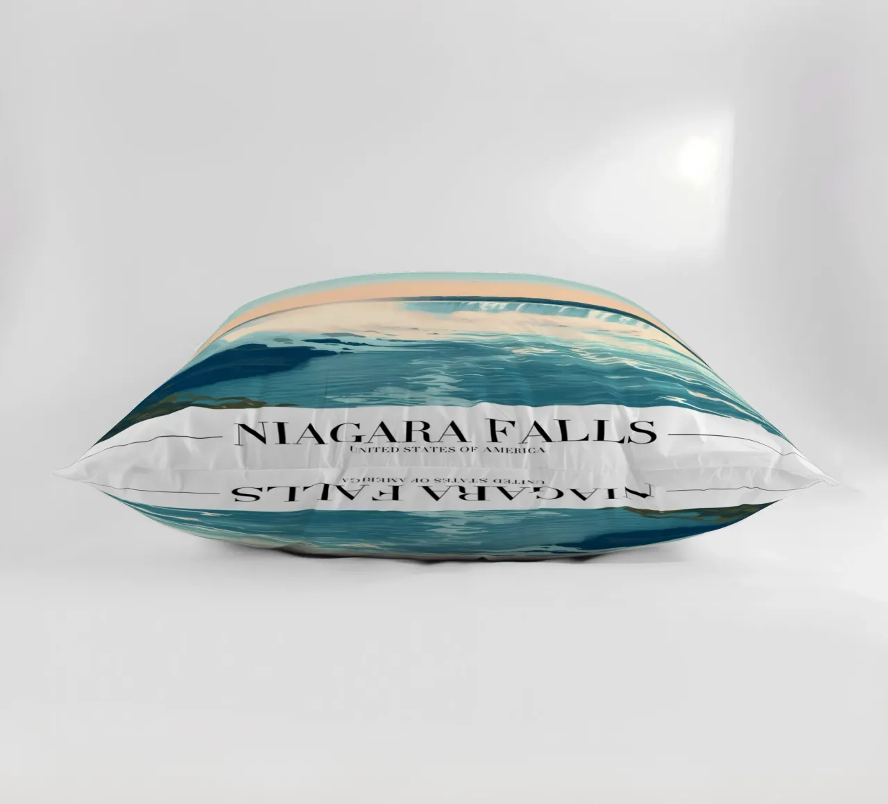 Niagara Falls Majestic View - USA Landmark Art decorative cushion by homdeco