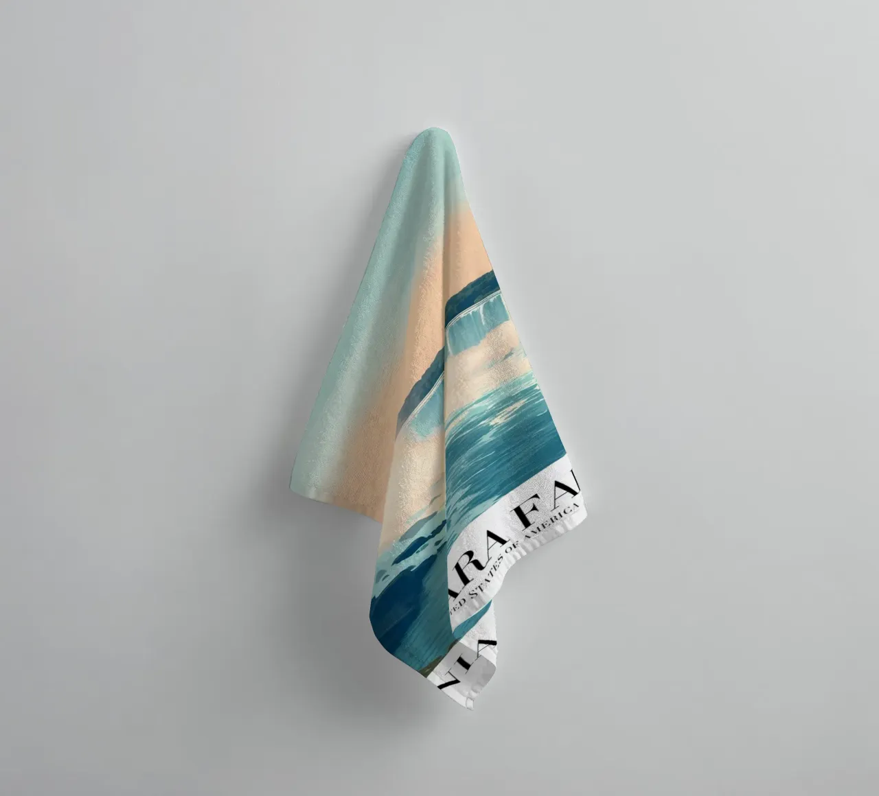 Vue majestueuse des chutes du Niagara - USA Landmark Art serviette de bain de homdeco