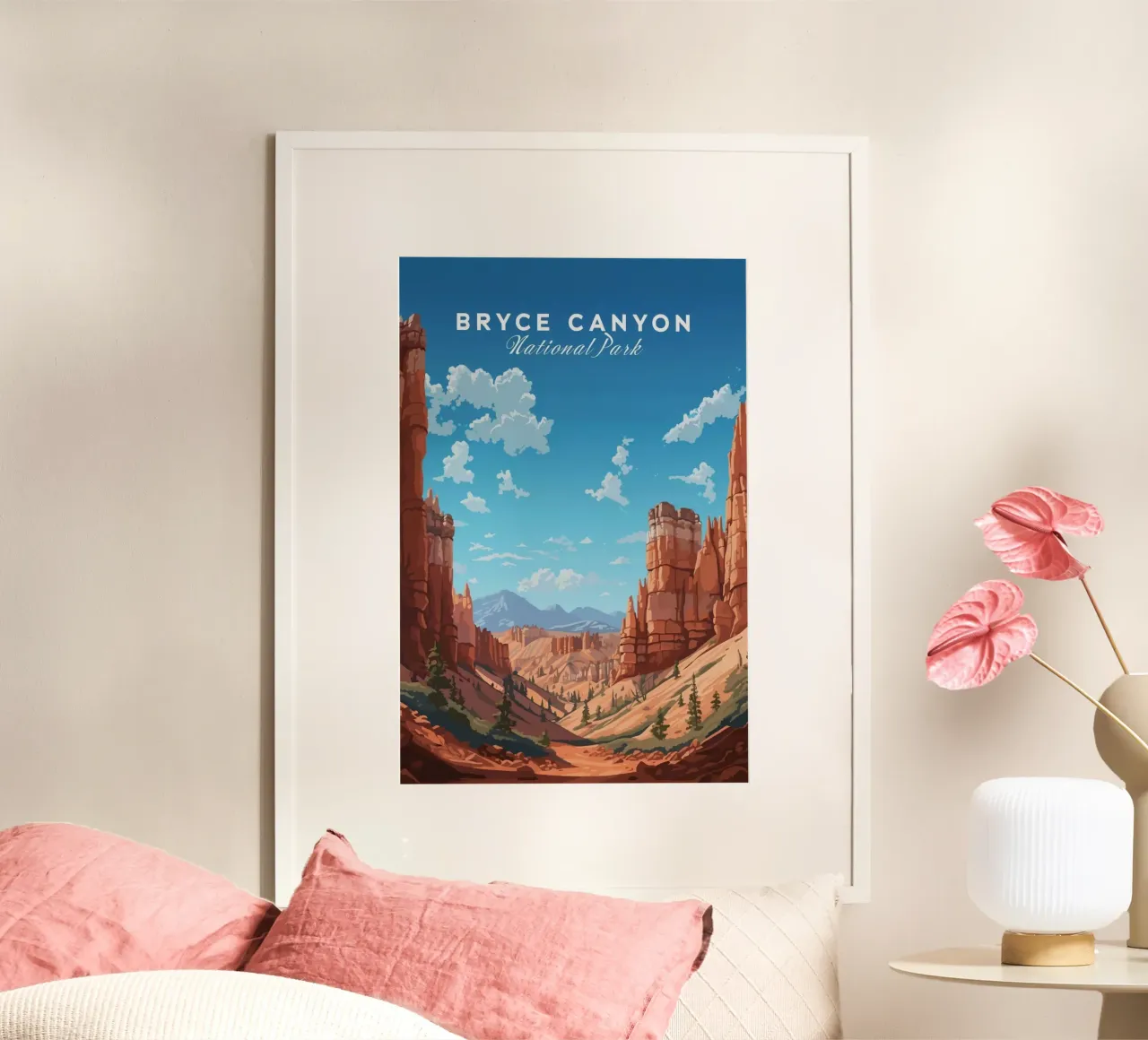 Bryce Canyon I poster con telaio in plastica da Morgan Scotts