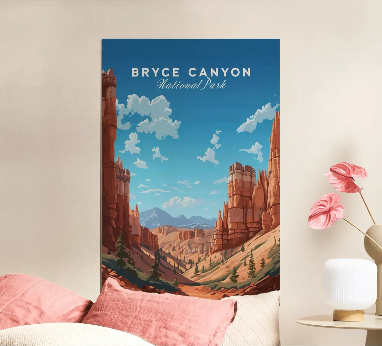 Bryce Canyon I poster con telaio in plastica da Morgan Scotts