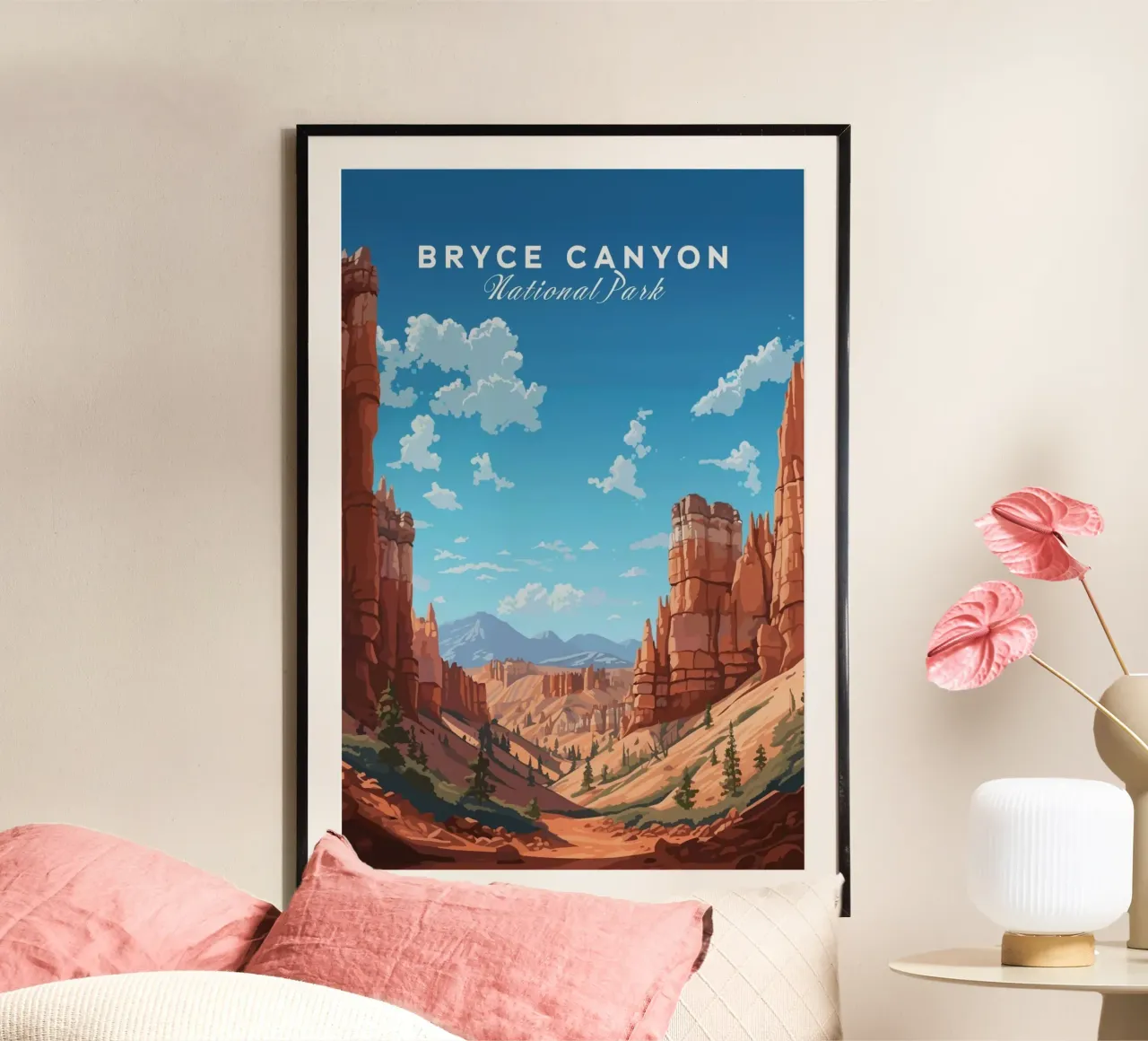 Bryce Canyon I poster con telaio in plastica da Morgan Scotts