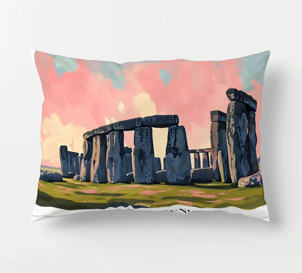 Stonehenge eeuwenoud mysterie - Landschapskunst Engeland kussen van homdeco