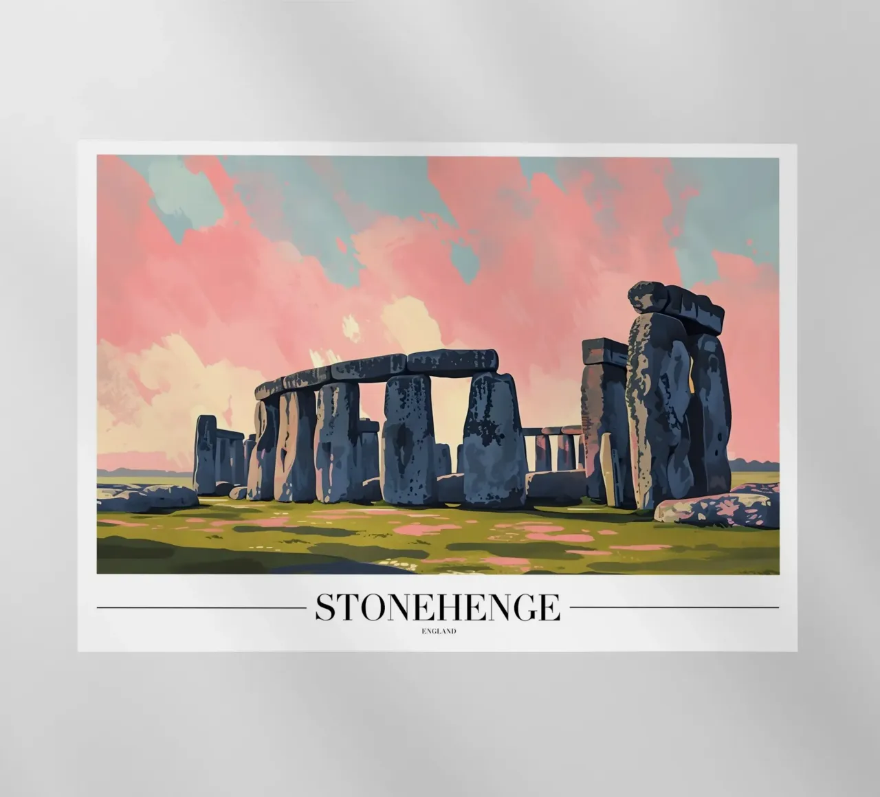 Stonehenge eeuwenoud mysterie - Landschapskunst Engeland backlit folie van homdeco