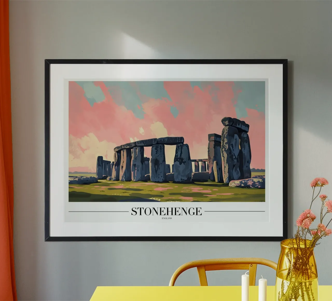 Stonehenge eeuwenoud mysterie - Landschapskunst Engeland hahnemühle van homdeco