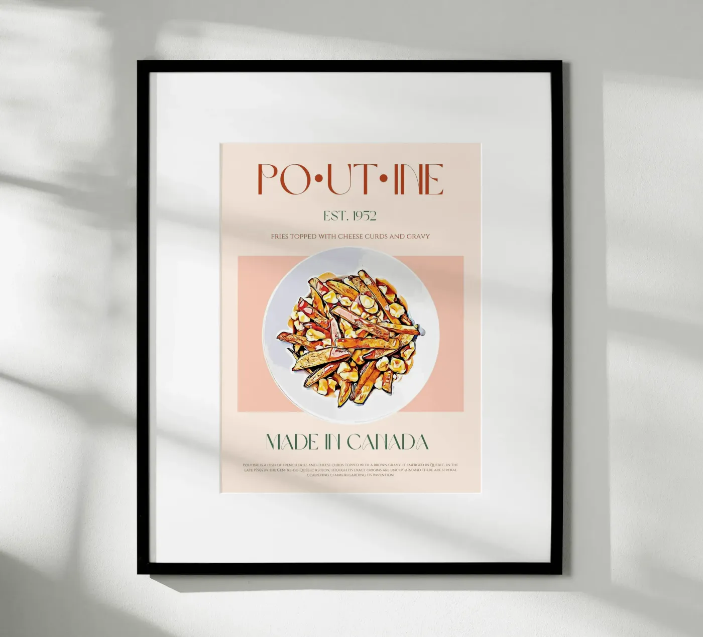 Poutine Print poster de KOKRPrints
