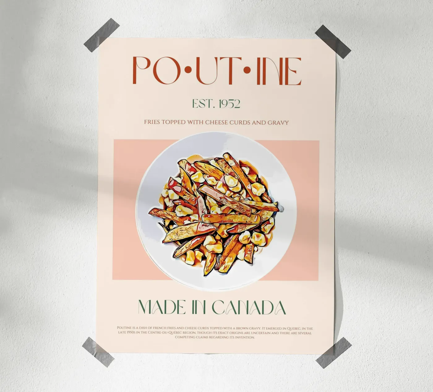Poutine Print poster de KOKRPrints