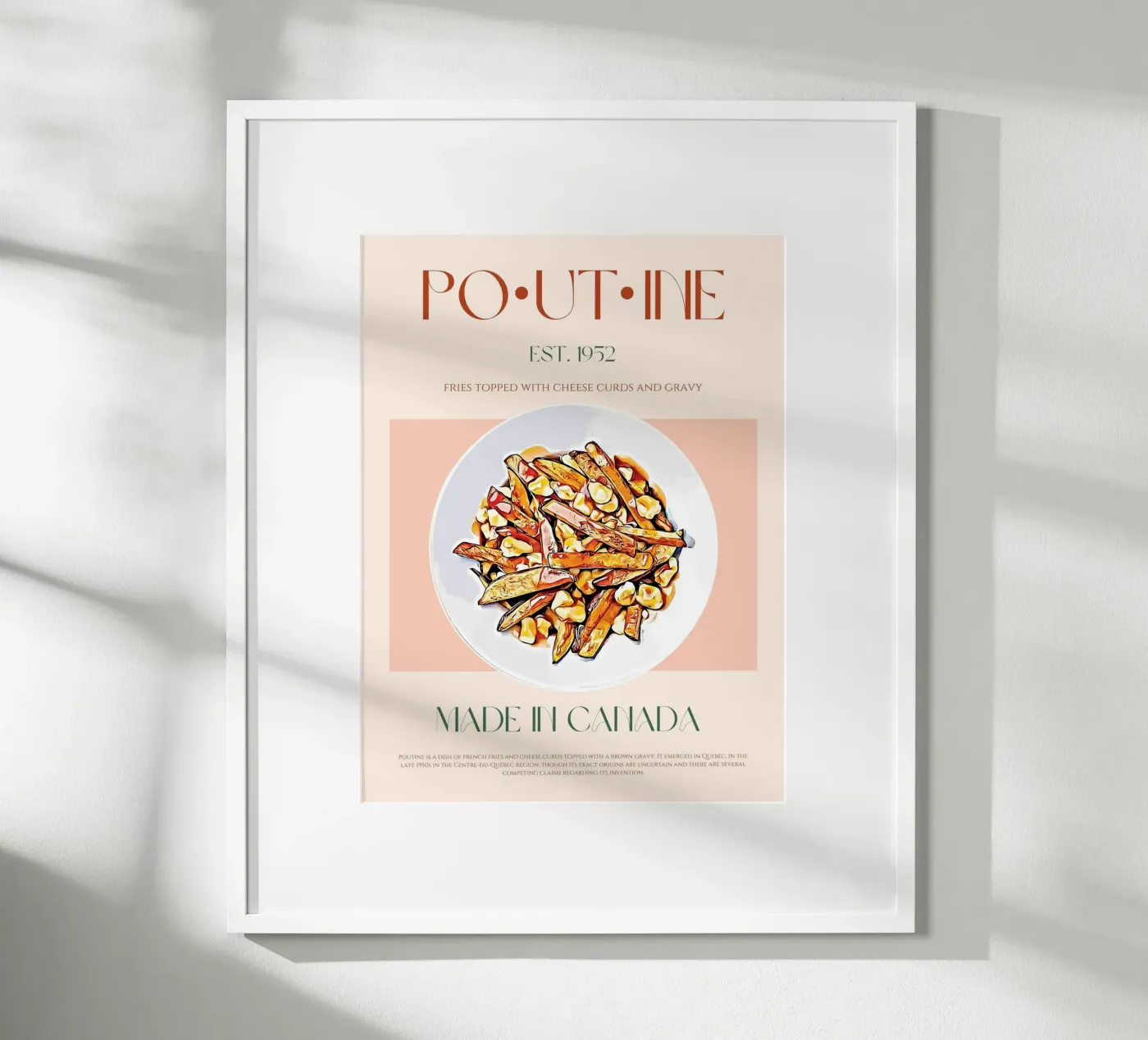 Poutine Print poster de KOKRPrints