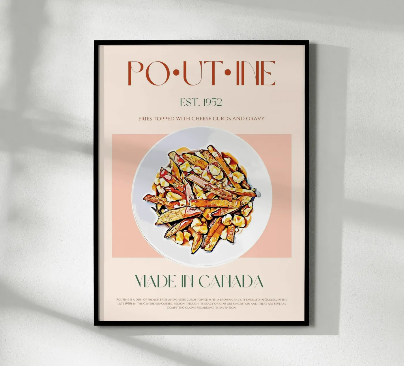 Poutine Print poster de KOKRPrints