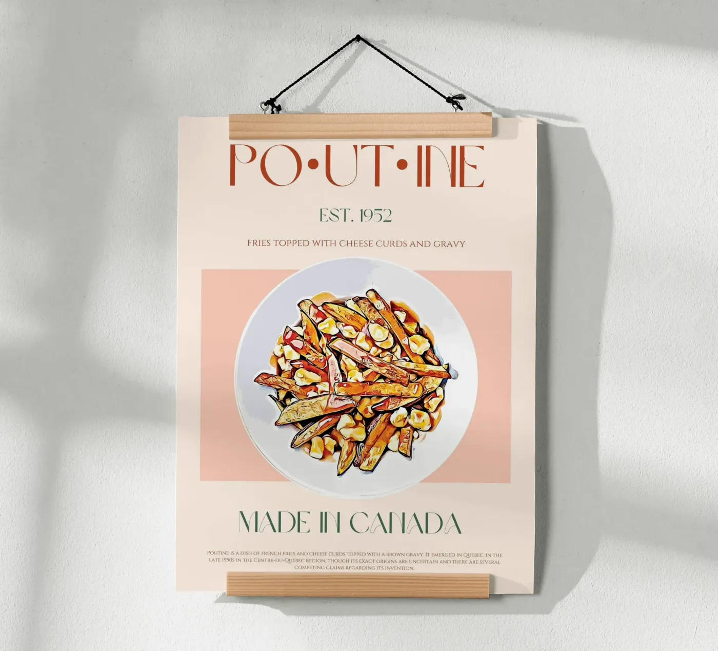 Poutine Print poster de KOKRPrints
