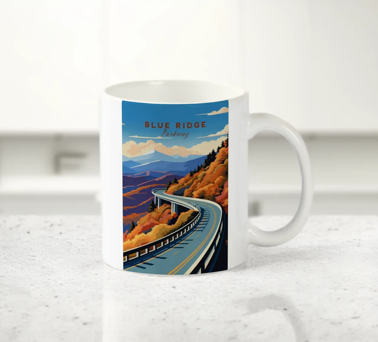 Parco delle creste blu tazza in ceramica da Morgan Scotts