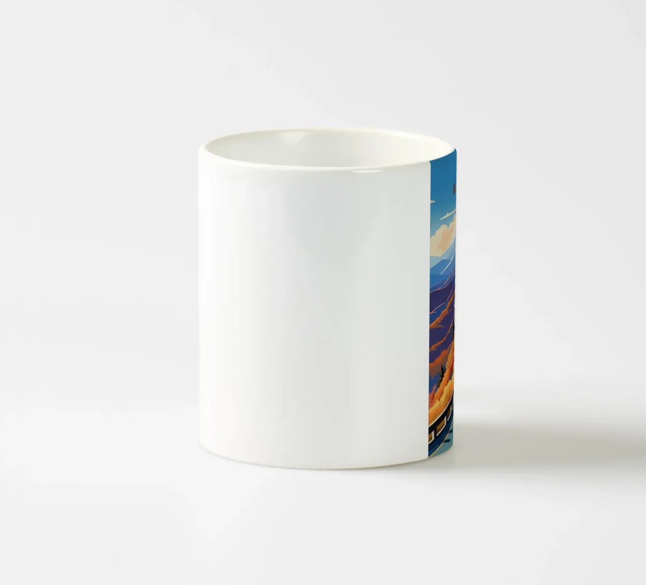 Parco delle creste blu tazza in ceramica da Morgan Scotts