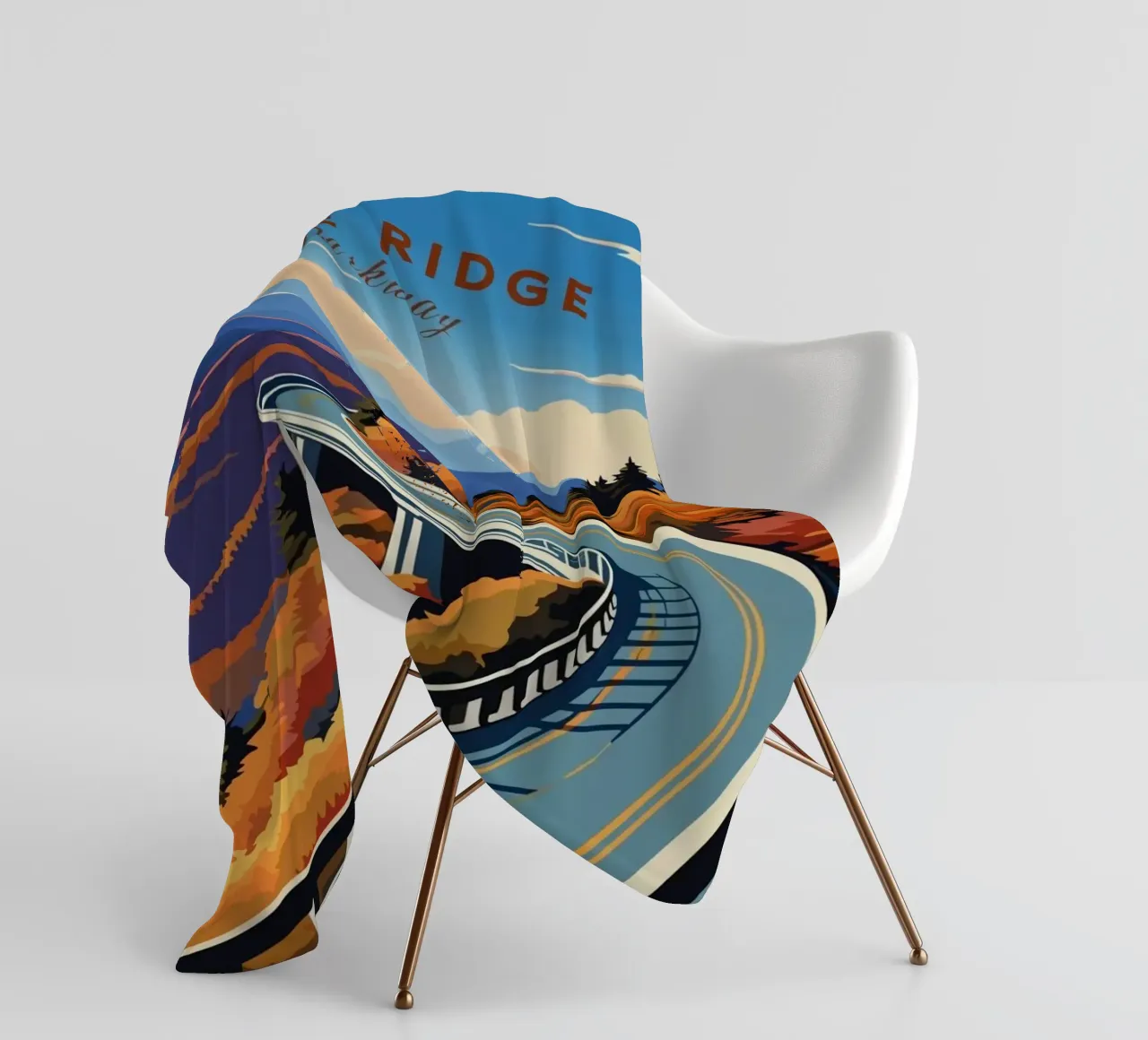 Parco delle creste blu coperta in pile da Morgan Scotts