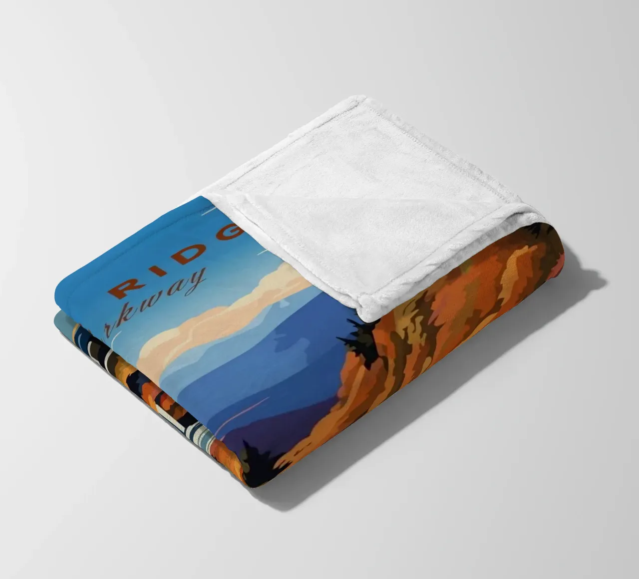Parco delle creste blu coperta in pile da Morgan Scotts