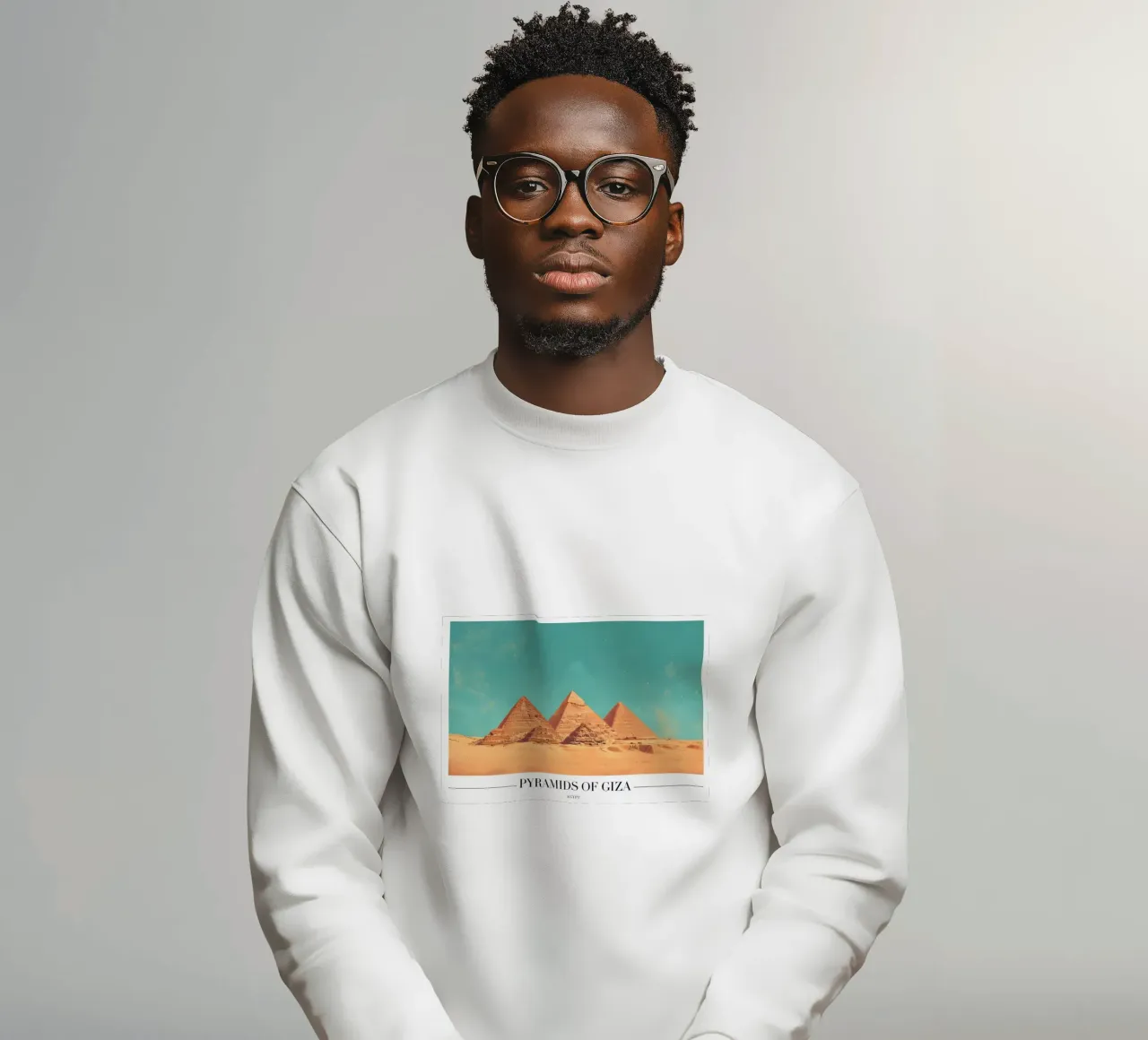 Pyramides de Gizeh - Art de l'Égypte ancienne sweat de homdeco