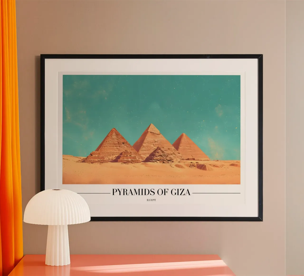 Pyramides de Gizeh - Art de l'Égypte ancienne hahnemühle de homdeco