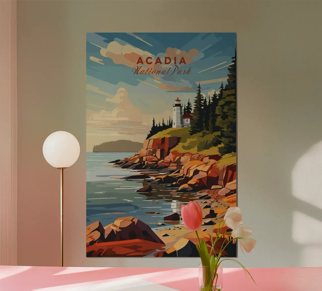 Acadia poster con telaio in plastica da Morgan Scotts
