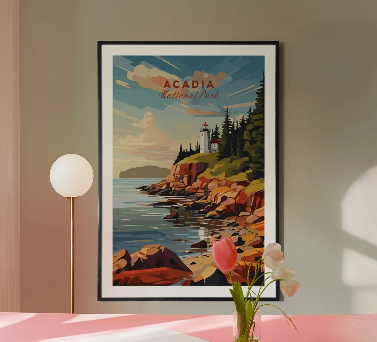 Acadia poster con telaio in plastica da Morgan Scotts