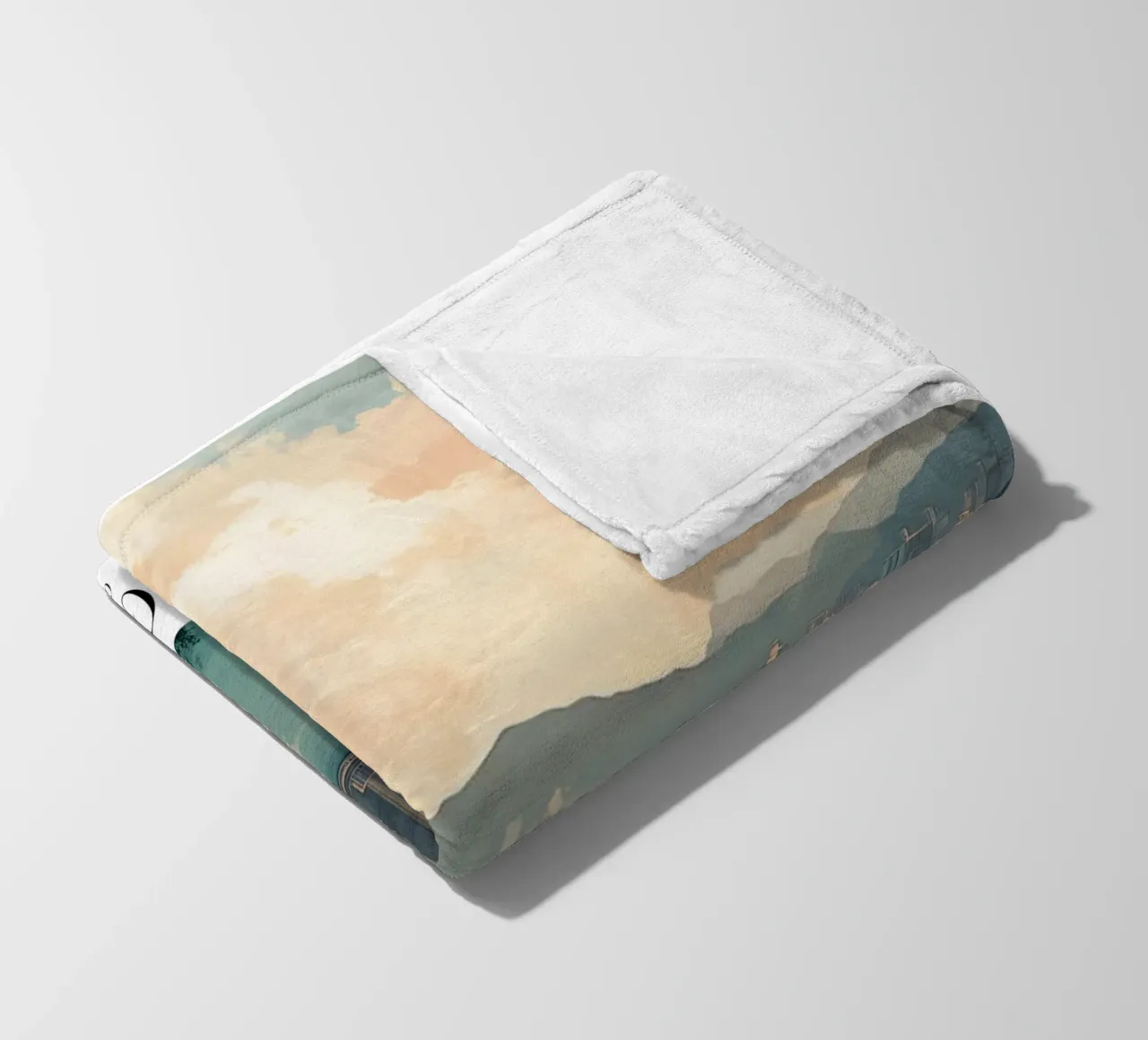 Skyline e porto di Hong Kong - China Cityscape Art coperta in pile da homdeco