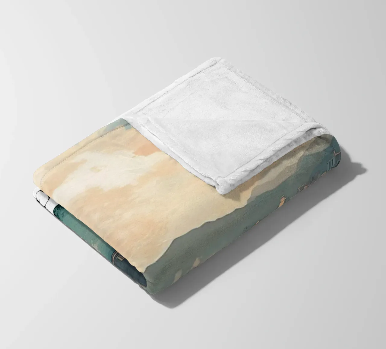 Skyline e porto di Hong Kong - China Cityscape Art coperta in pile da homdeco