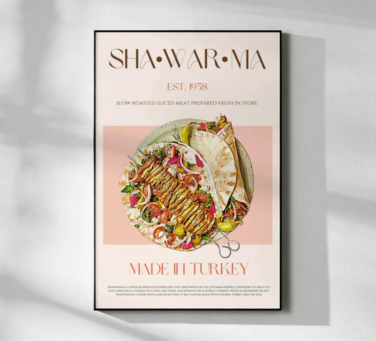 Shawarma Print acrylic glass by KOKRPrints