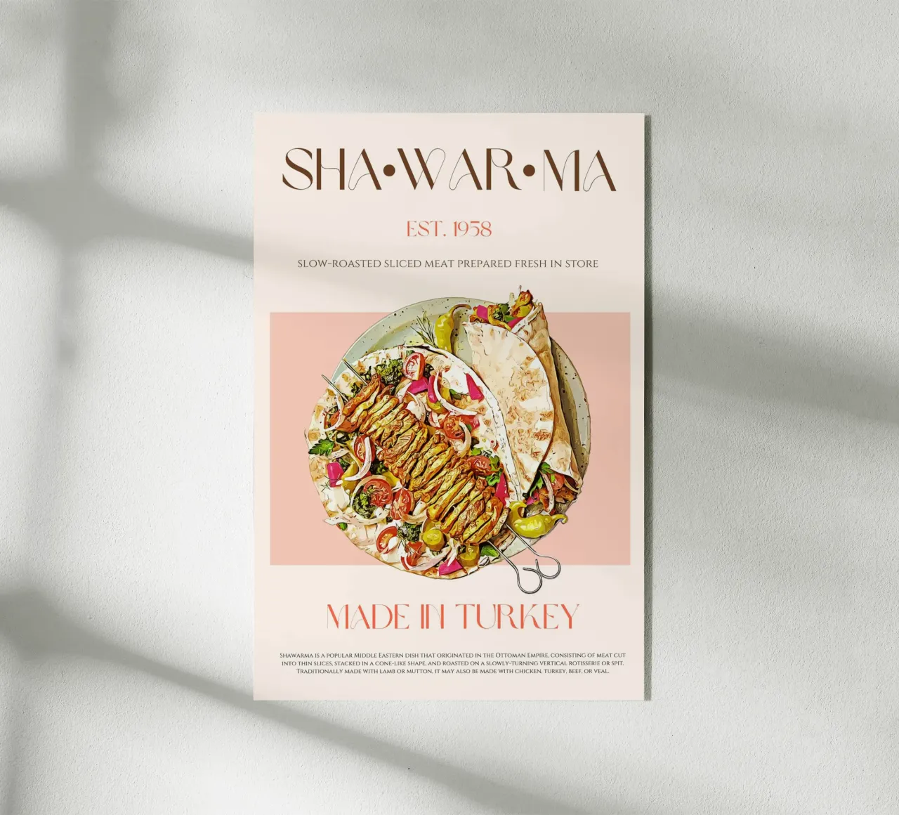 Shawarma Print acrylic glass by KOKRPrints