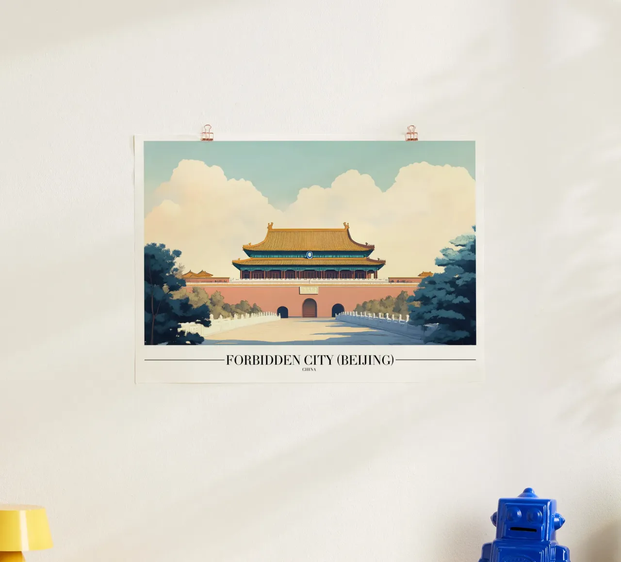 Verbotene Stadt Peking - Kaiserpalast China Kunst Poster von homdeco