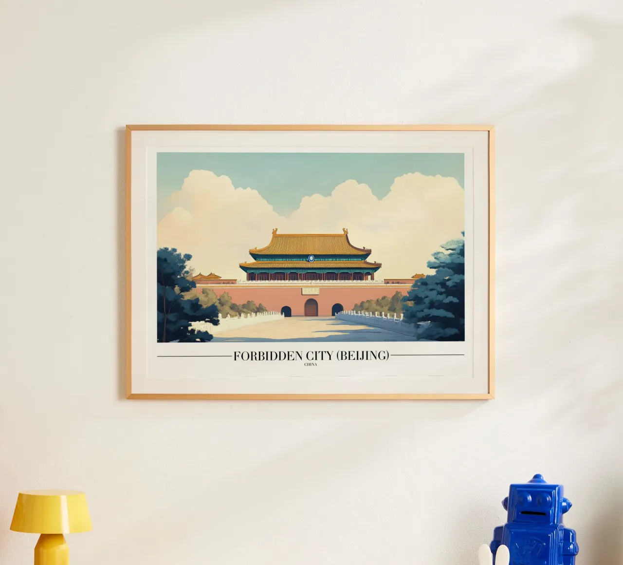 Verbotene Stadt Peking - Kaiserpalast China Kunst Poster von homdeco