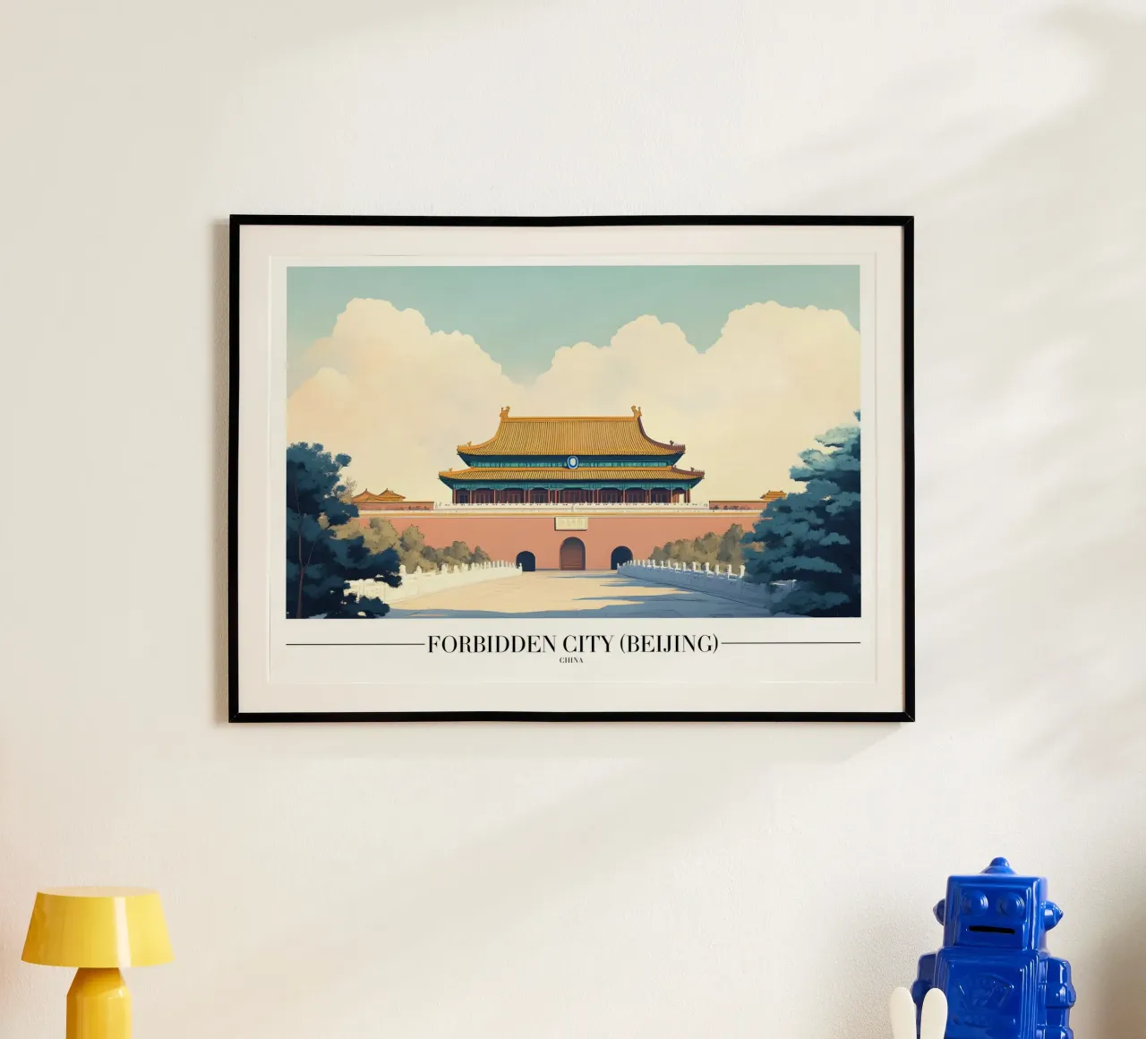 Verbotene Stadt Peking - Kaiserpalast China Kunst Poster von homdeco